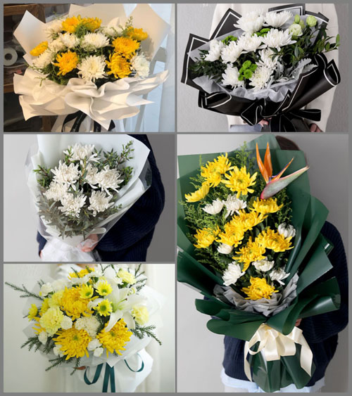 山东莱芜莱城区高庄街道杨家峪村白事花束代送